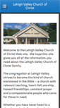 Mobile Screenshot of lehighvalleychurchofchrist.org