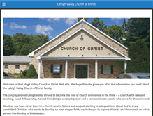 Tablet Screenshot of lehighvalleychurchofchrist.org